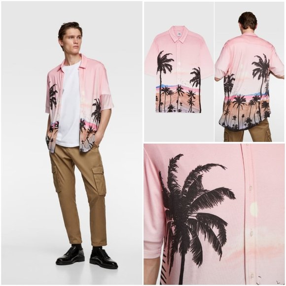 zara palm shirt